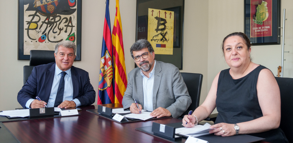 La Fundació .cat i el FC Barcelona signen un conveni per promoure i defensar la llengua catalana a l’entorn digital